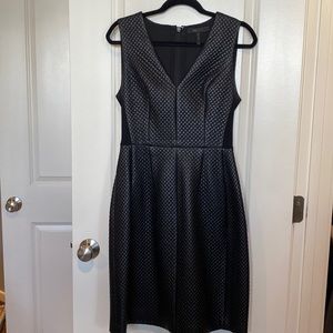 BCBGMAXAZRIA black faux leather dress size 6
